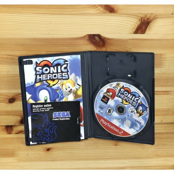 Sonic Heroes Sega Sony PlayStation 2 PS2 Complete Manual & Case - Tested - Picture 3 of 5